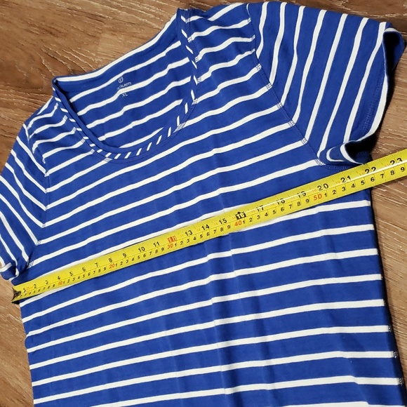 (XL) T by Talbots Striped Classic Nautical Lightweight Casual Loose Fit Comfy - Picture 5 of 8